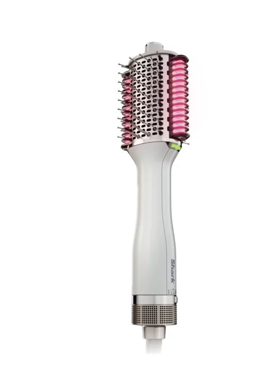 Shark Other - Shark White and Pink Hot Air Styling Brush — Smooth Curls & Volume